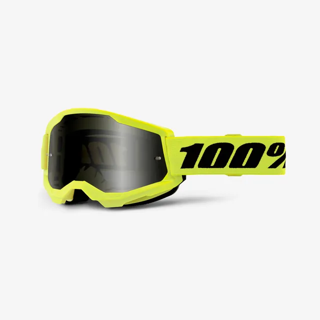 100-strata-2-sand-motocross-brille-neon-yellow-smoke image 1