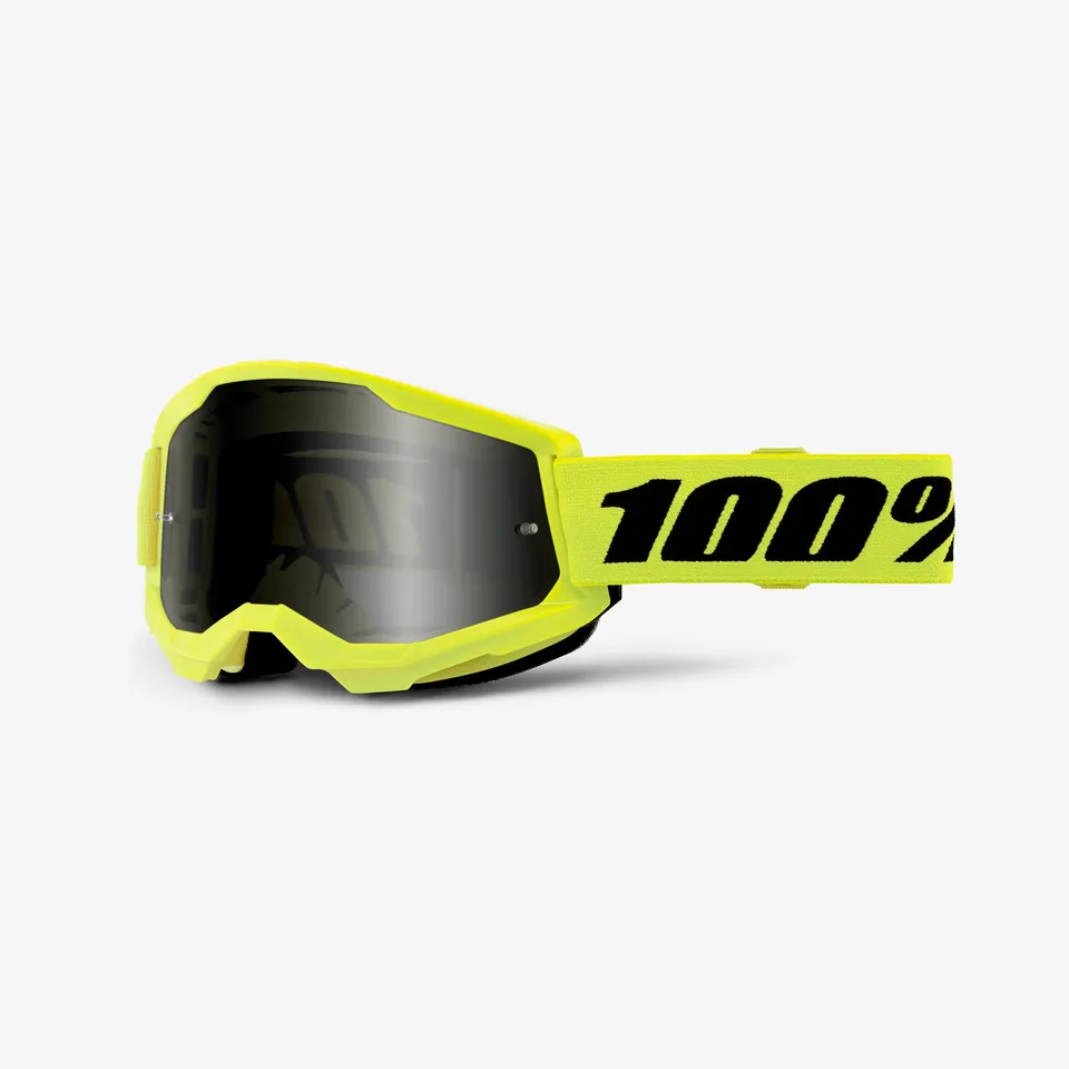 100-strata-2-sand-motocross-brille-neon-yellow-smoke image 1