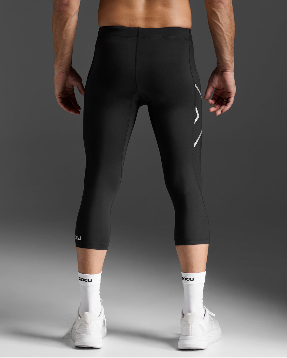 2xu-core-compression-3-4-tights-herren-schwarz-silber image 4