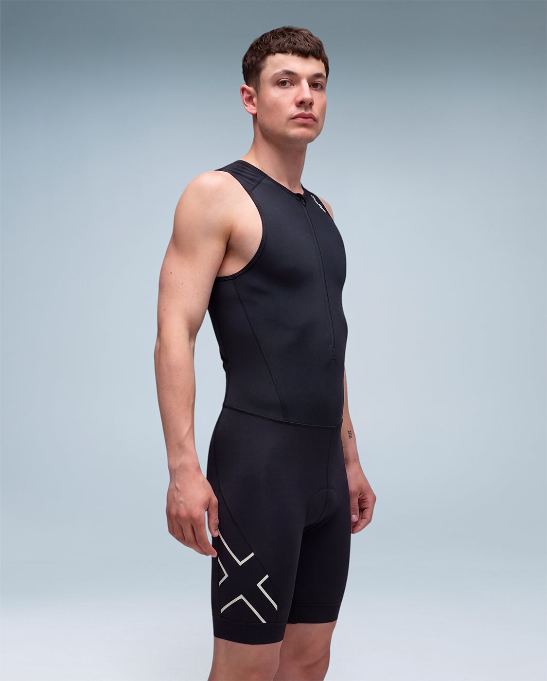 2xu-core-trisuit-triathlonanzug-schwarz-weiss-einsteiger image 4