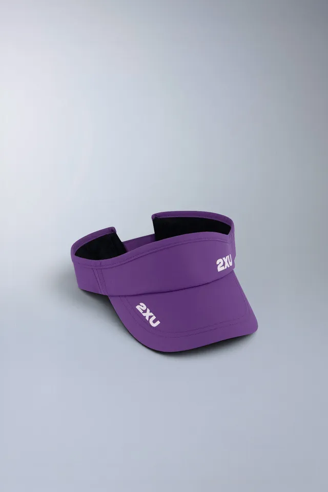 2xu-aero-run-visor-laufvisor-purple-flash-verstellbar image 1