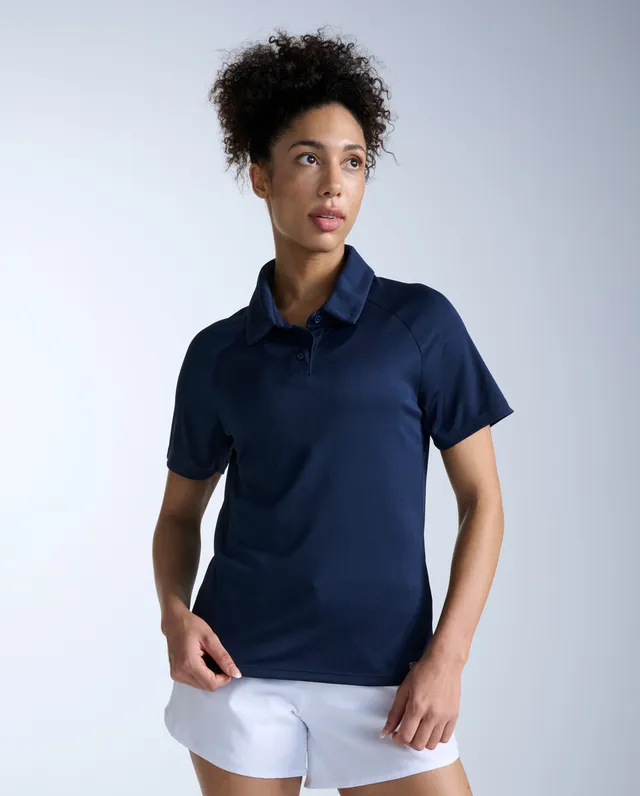 2xu-aero-polo-laufshirt-damen-mitternacht-kurzarm image 1