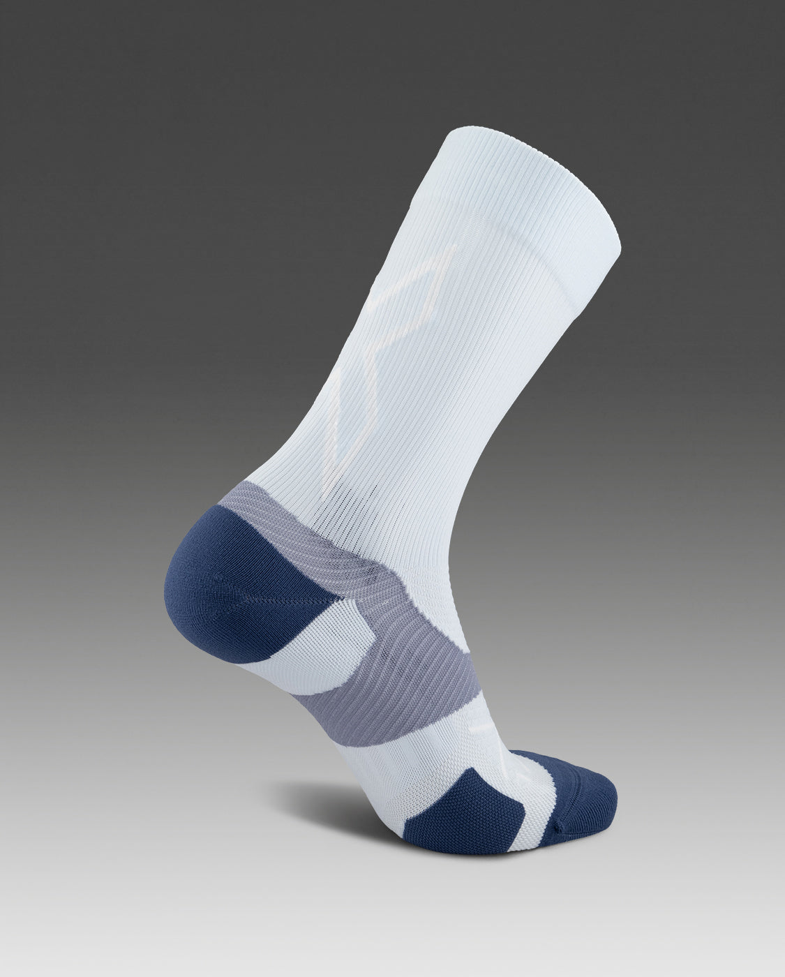2xu-vectr-light-cushion-crew-socken-halogen-blue-stone image 2