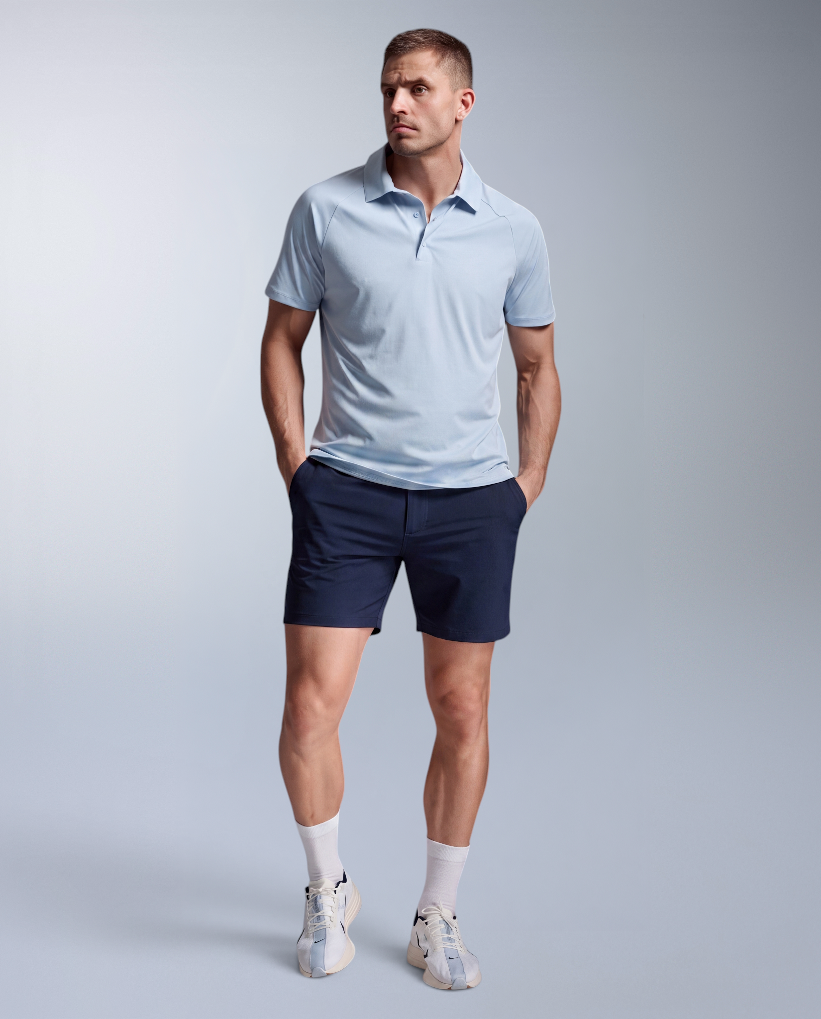 2xu-signature-hybrid-shorts-sportshorts-midnight-4-wege-stretch image 2