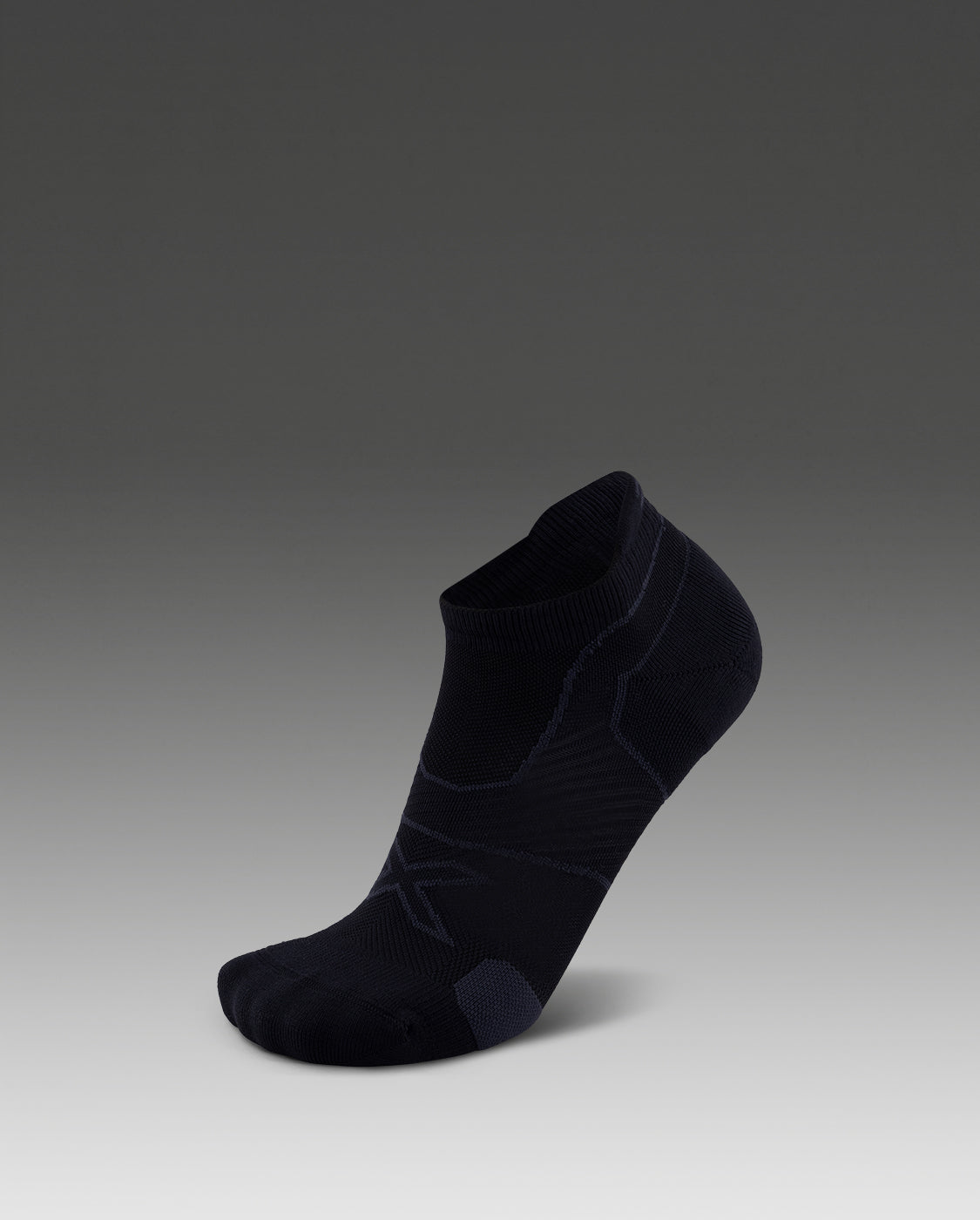 2xu-vectr-cushion-no-show-laufsocken-schwarz-titan image 1