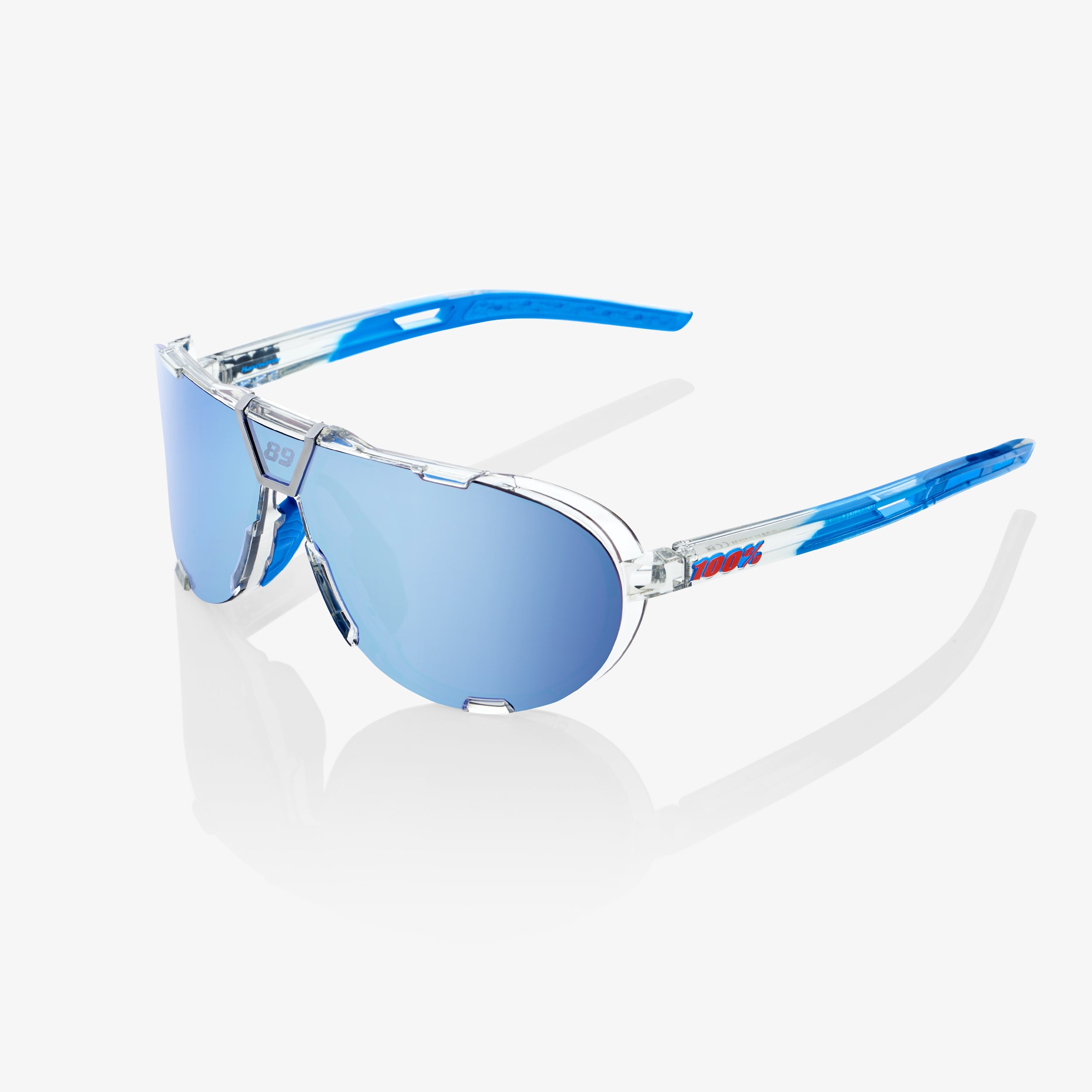 100-westcraft-jorge-martin-sonnenbrille-polished-clear-blau-verspiegelt image 1