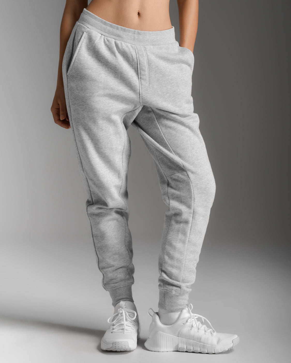 2xu-motion-aspire-trainingshose-damen-grey-marle-white image 1
