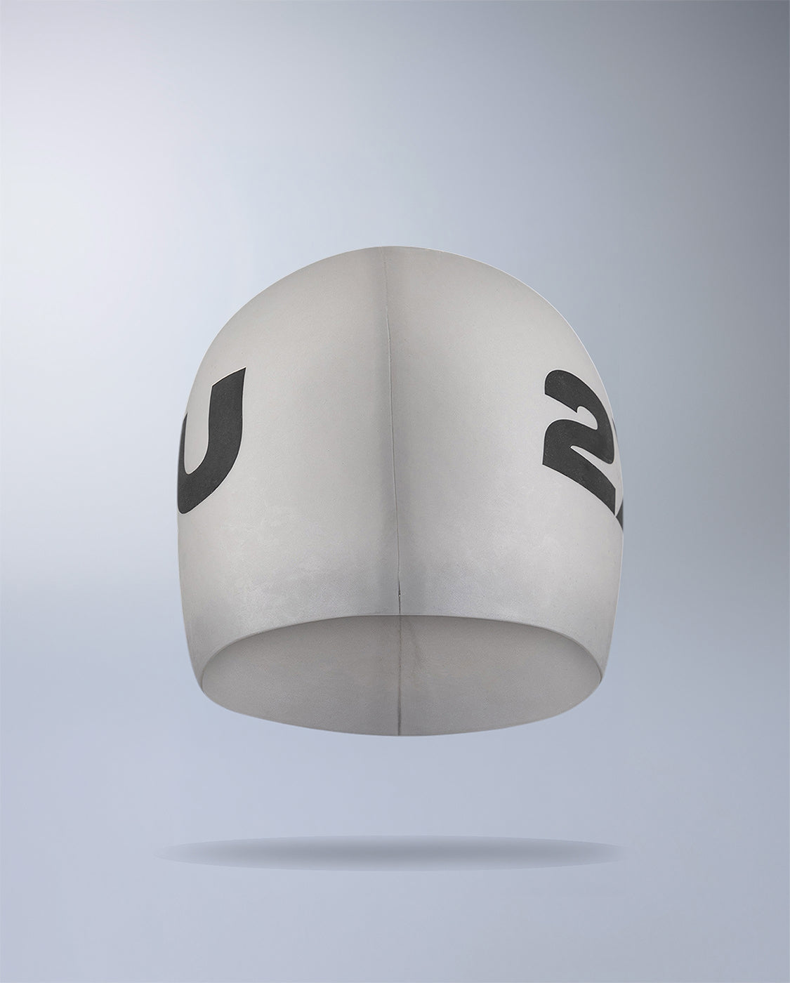 2xu-silicone-swim-cap-badekappe-unisex-silber image 2