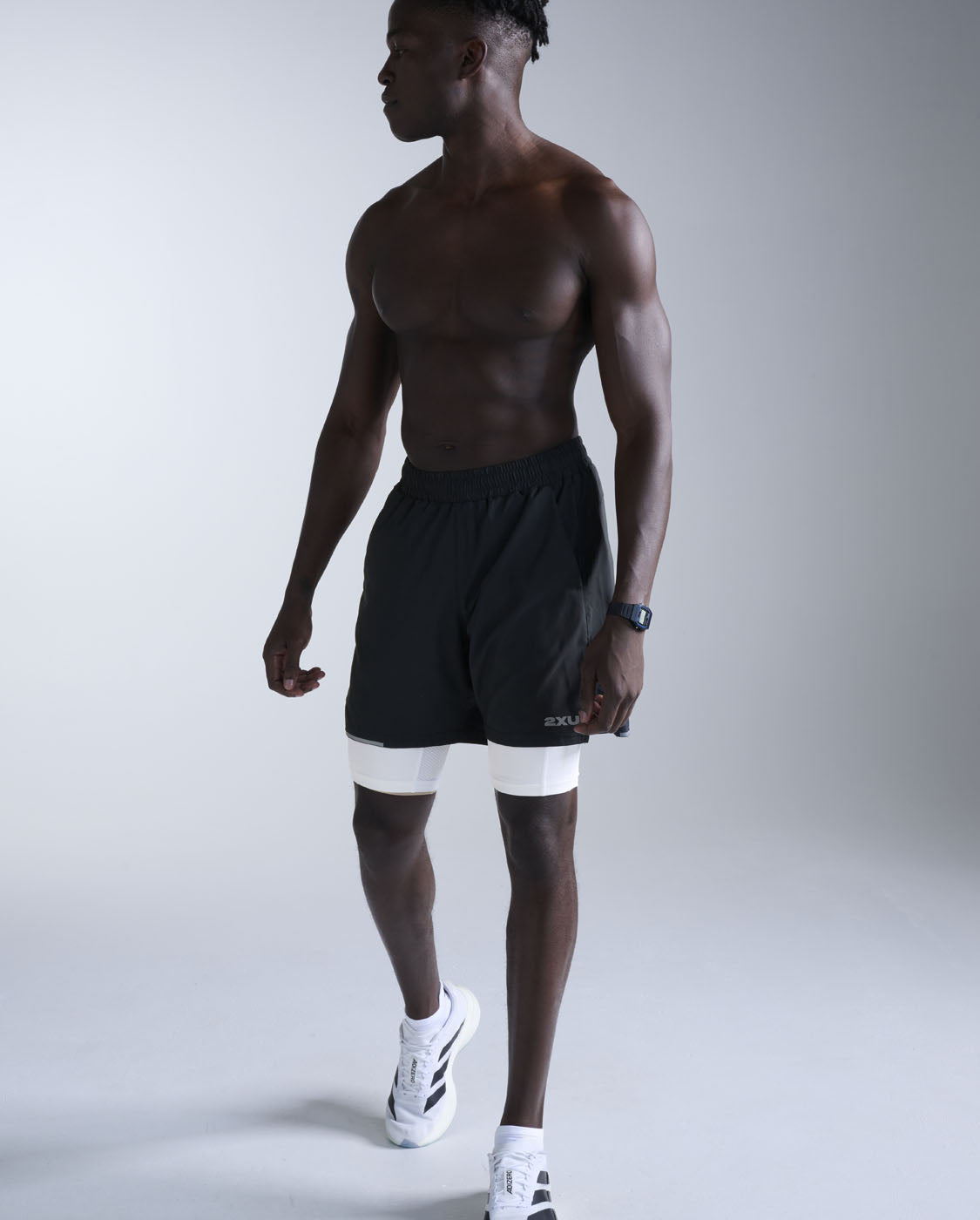 2xu-core-base-layer-compression-shorts-white-herren image 5