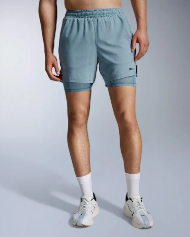 2xu-aero-mesh-2-in-1-5-inch-shorts-herren-blue-shade image 1