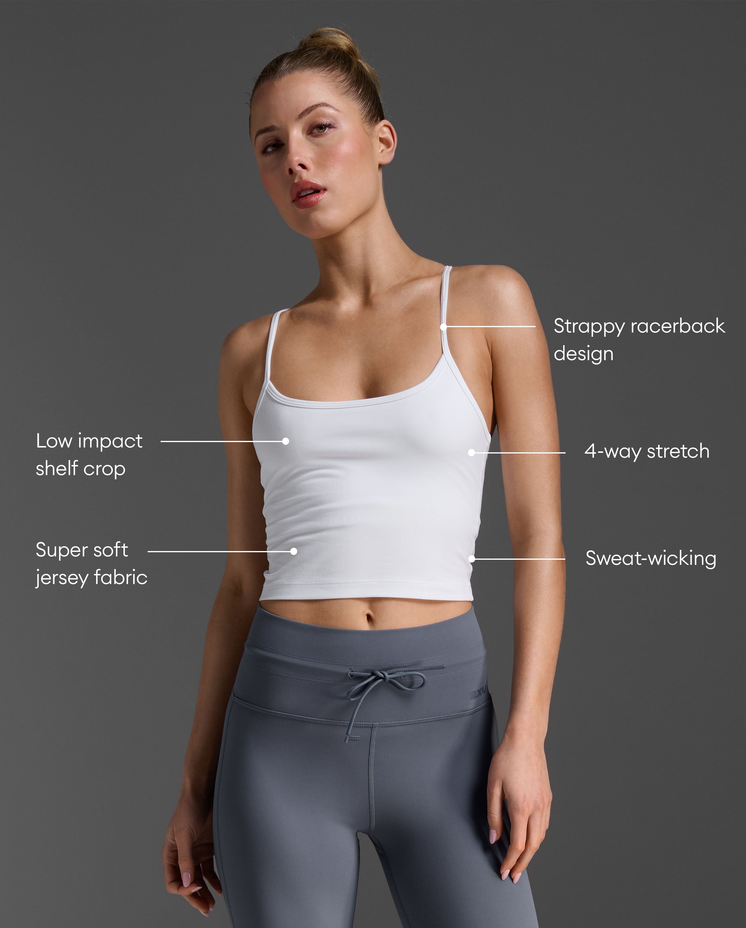 2xu-flex-crop-tank-top-damen-white-white image 2