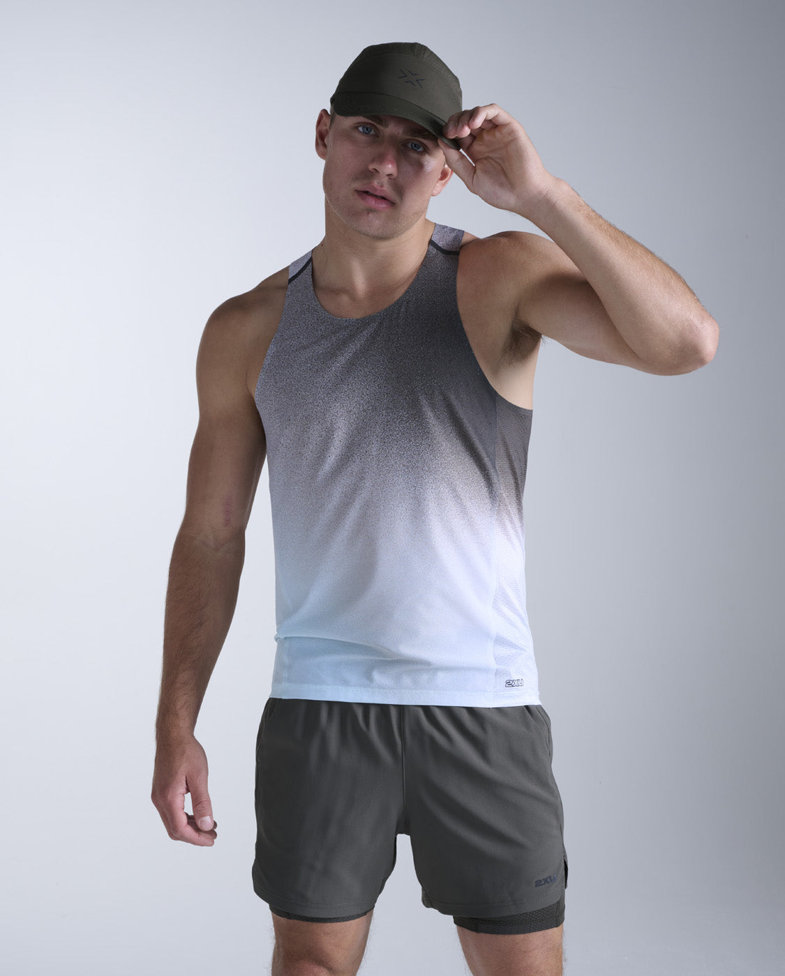 2xu-aero-hybrid-cap-unisex-flint-verstellbar-laufcap image 3
