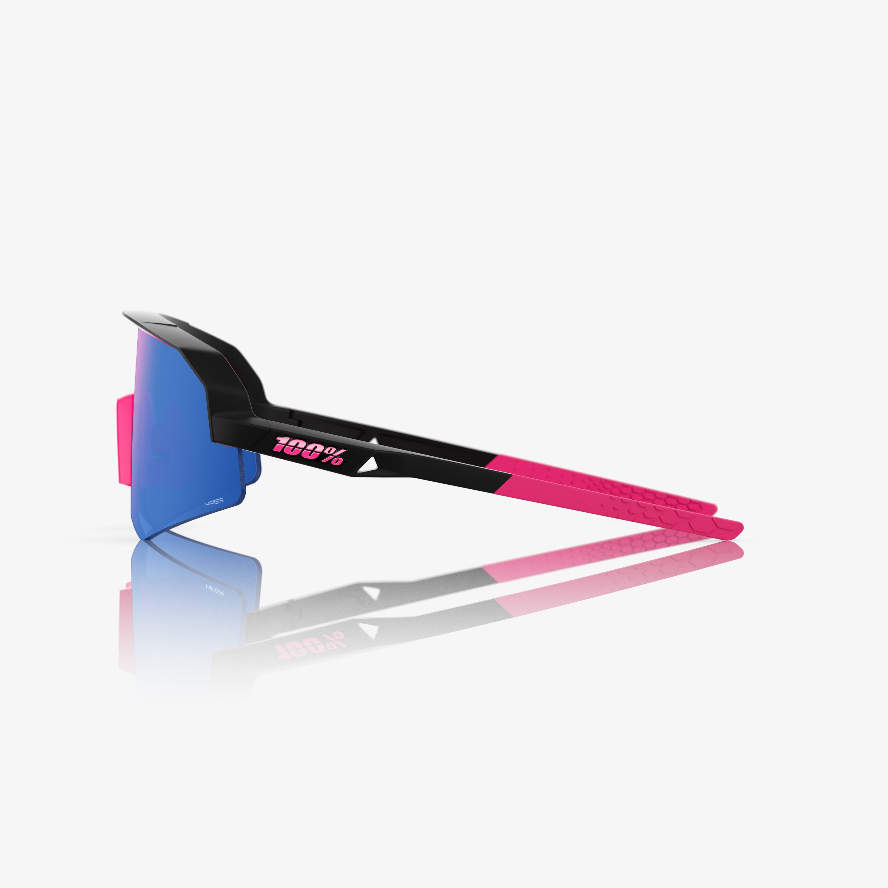 100-slendale-youth-sonnenbrille-matt-schwarz-hiper-blau image 3