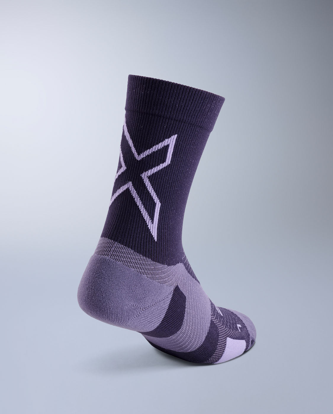 2xu-vectr-light-cushion-crew-socks-lila-socken image 2