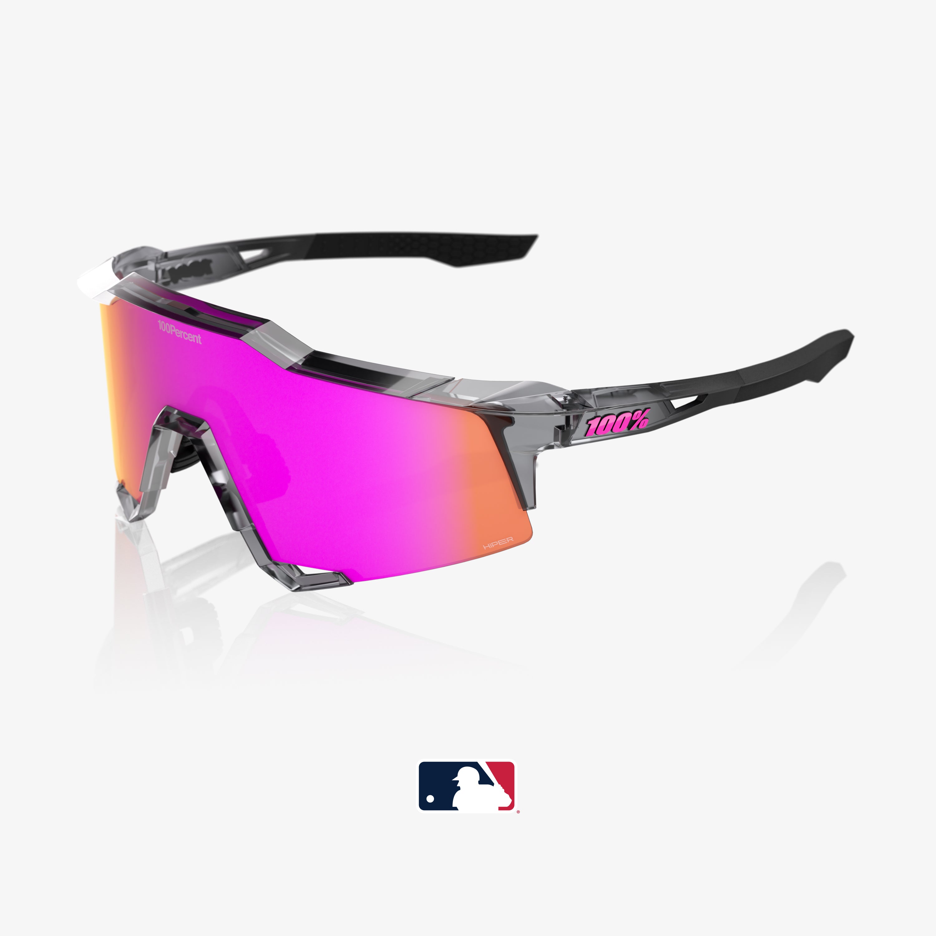 100-speedcraft-mlb-sportbrille-translucent-grey-pink-mirror image 1