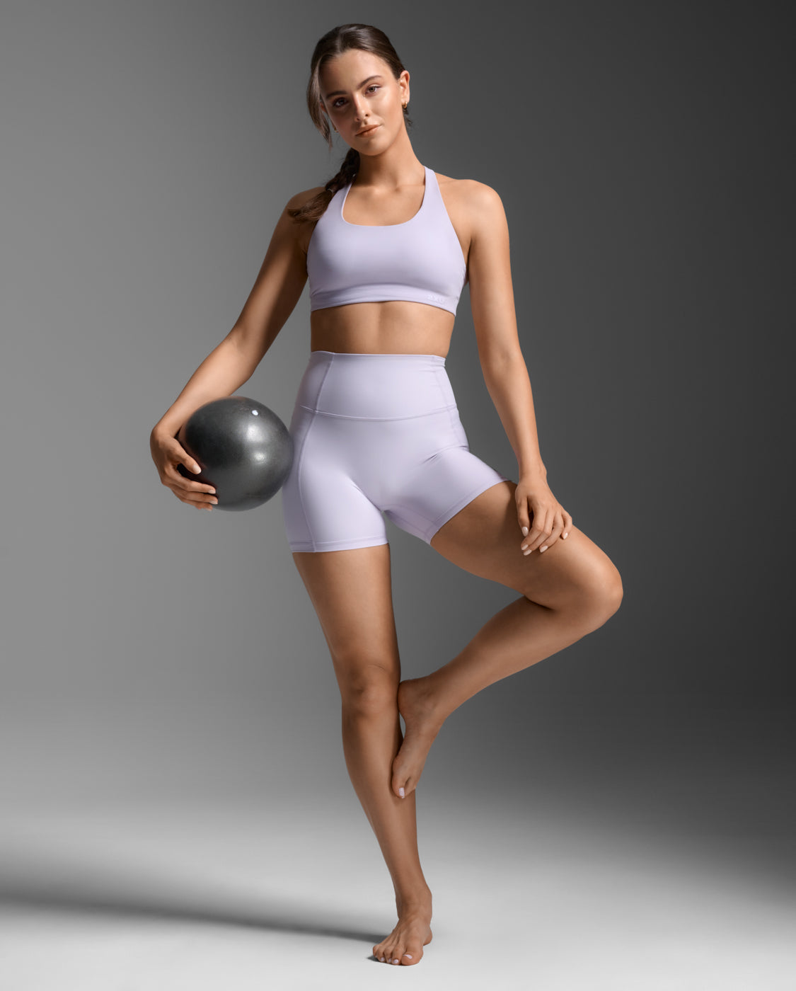 2xu-fluid-hi-rise-5-inch-shorts-damen-virtual-violet image 3