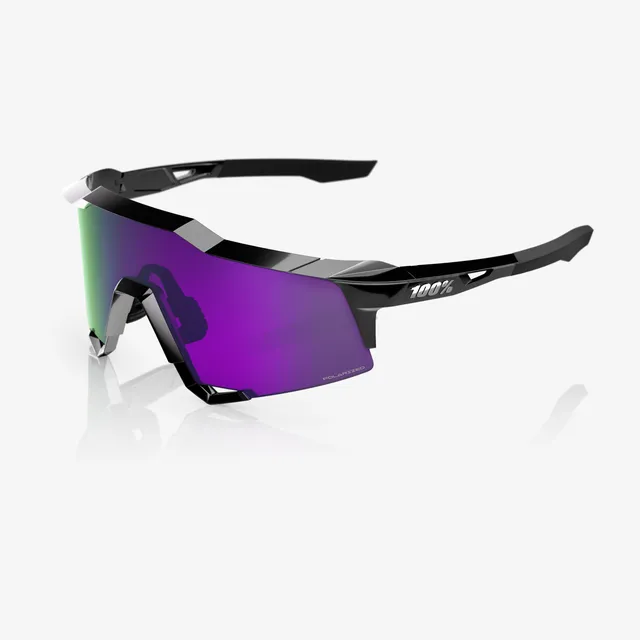 100-speedcraft-sonnenbrille-polished-black-hiper-lavender-mirror image 1