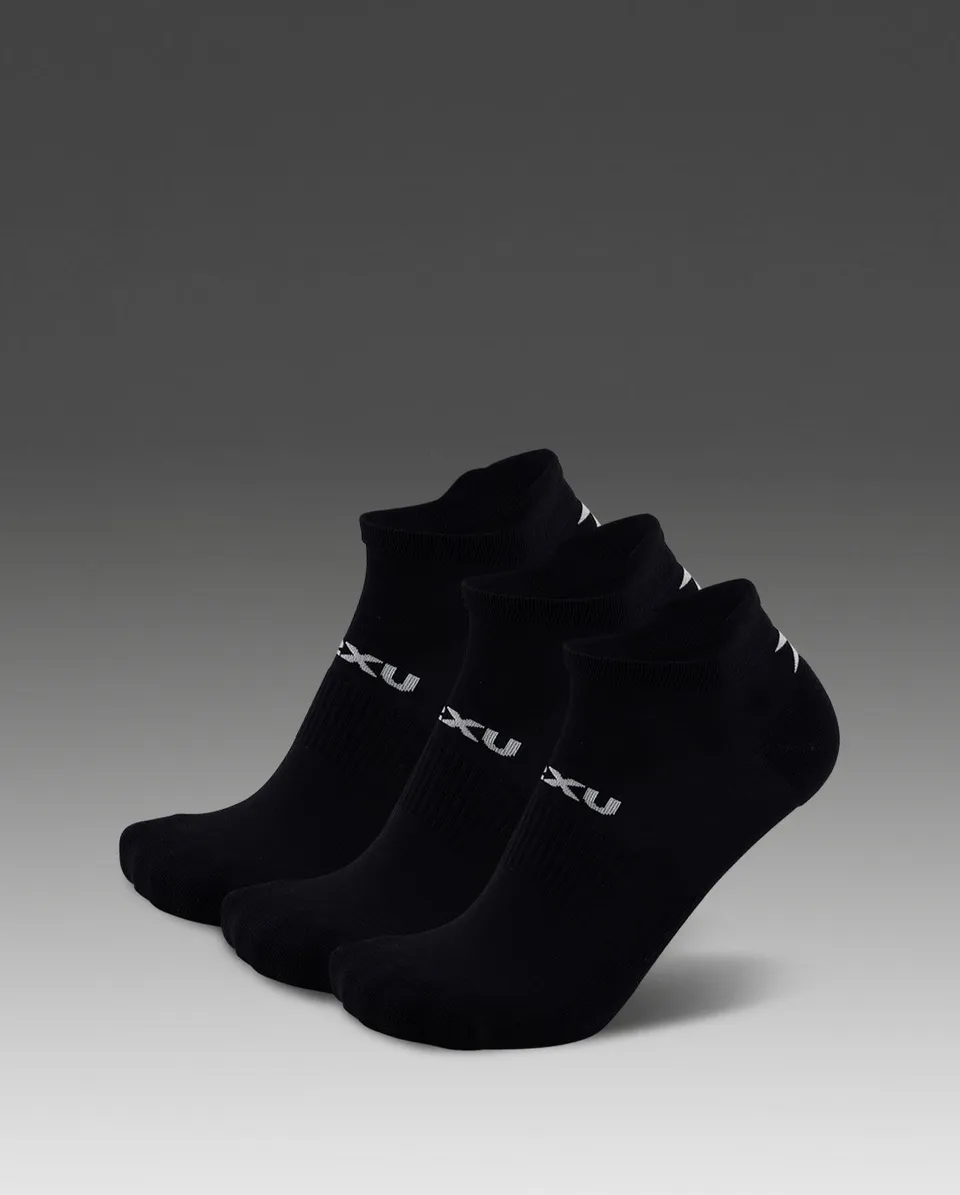 2xu-24-7-ankle-socken-3-pack-schwarz-unisex image 1