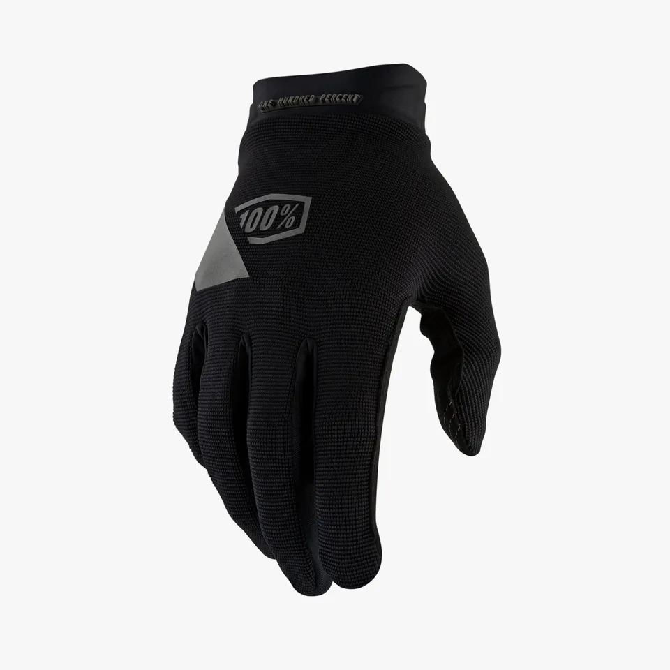 100-ridecamp-gel-fahrradhandschuhe-schwarz-gel-polster image 1