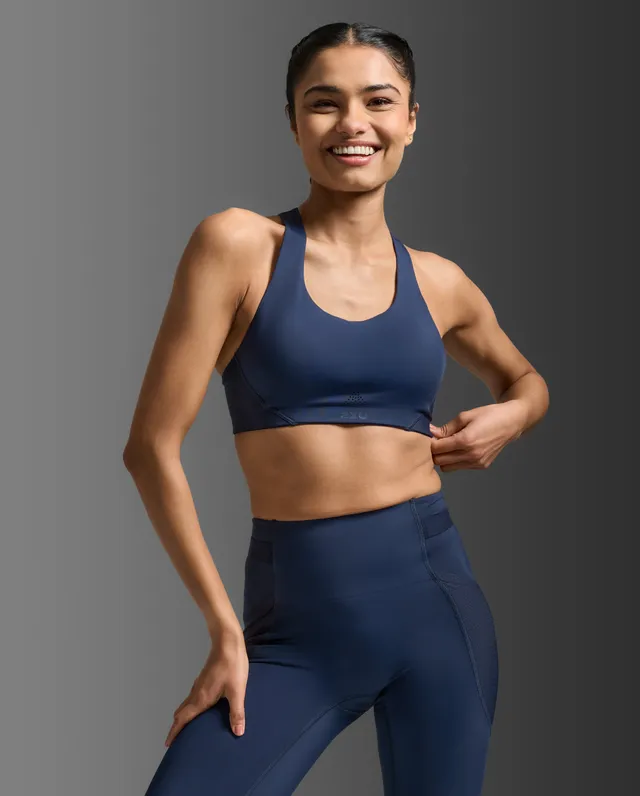 2xu-aero-mesh-medium-impact-sport-bh-midnight-damen image 1