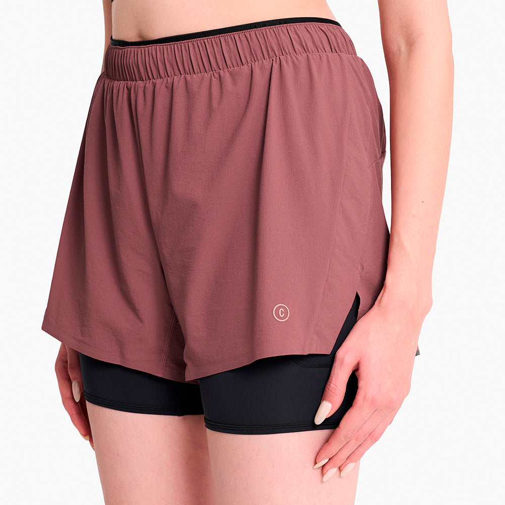 ciele-w-dlyshort-laufshorts-penny-braun-4-inch-damen image 2