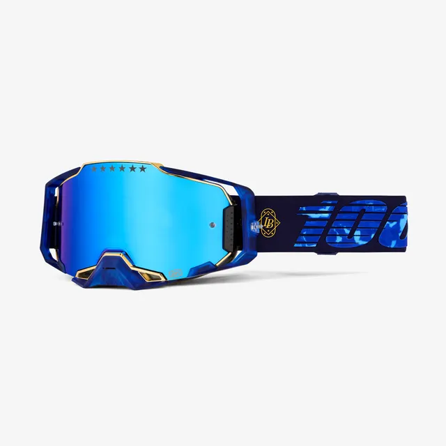 100-armega-bruni-le-motocross-brille-navy-blau-gold image 1