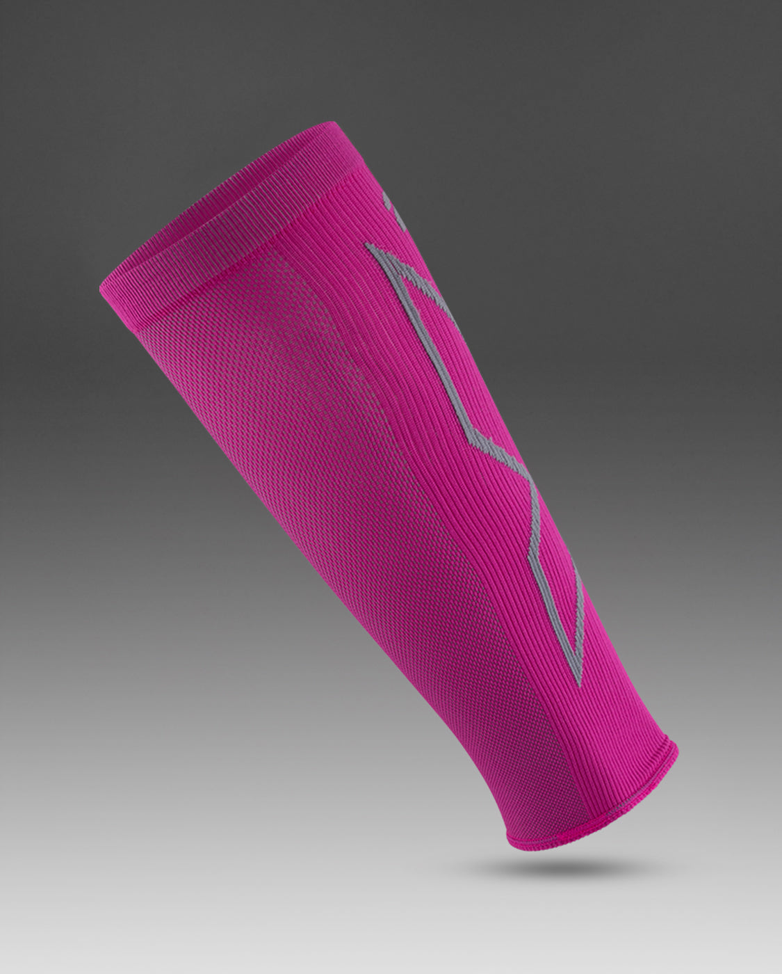 2xu-core-x-compression-waden-sleeves-magenta-light-grey image 2