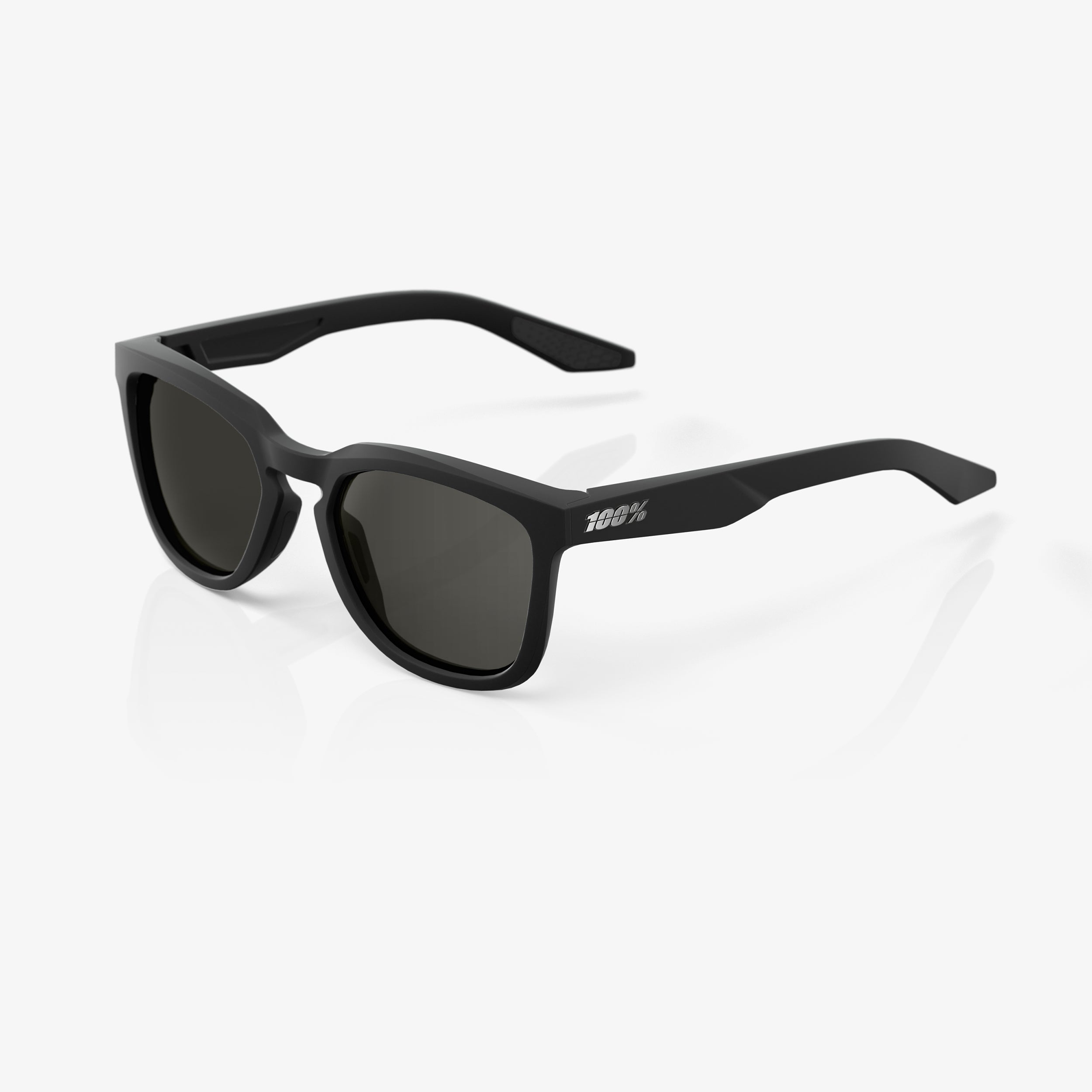 100-hudson-sonnenbrille-soft-tact-black-smoke-sportbrille-grau image 1
