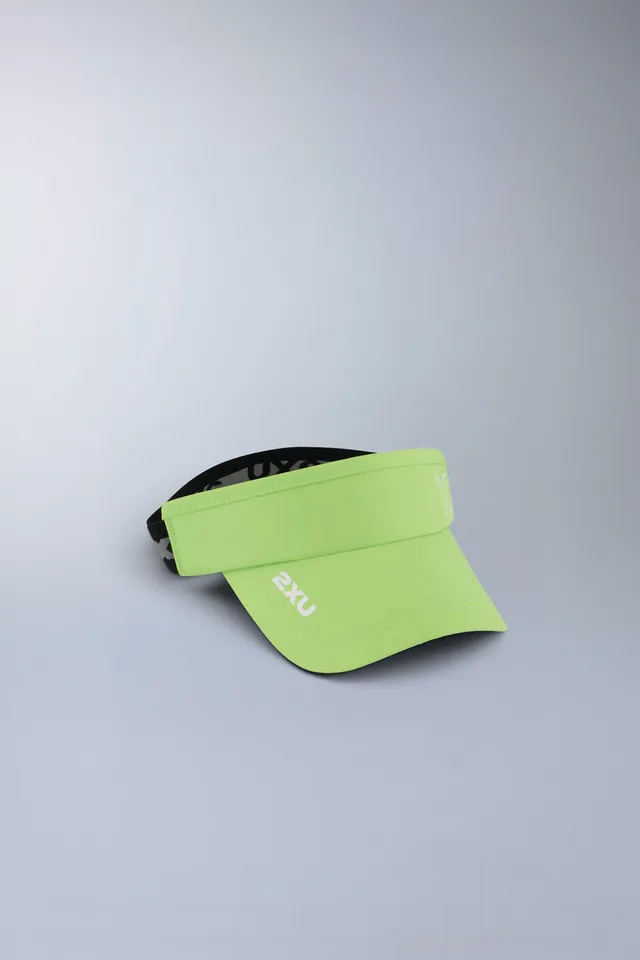 2xu-aero-performance-visor-laufvisor-lime-zest-white image 1