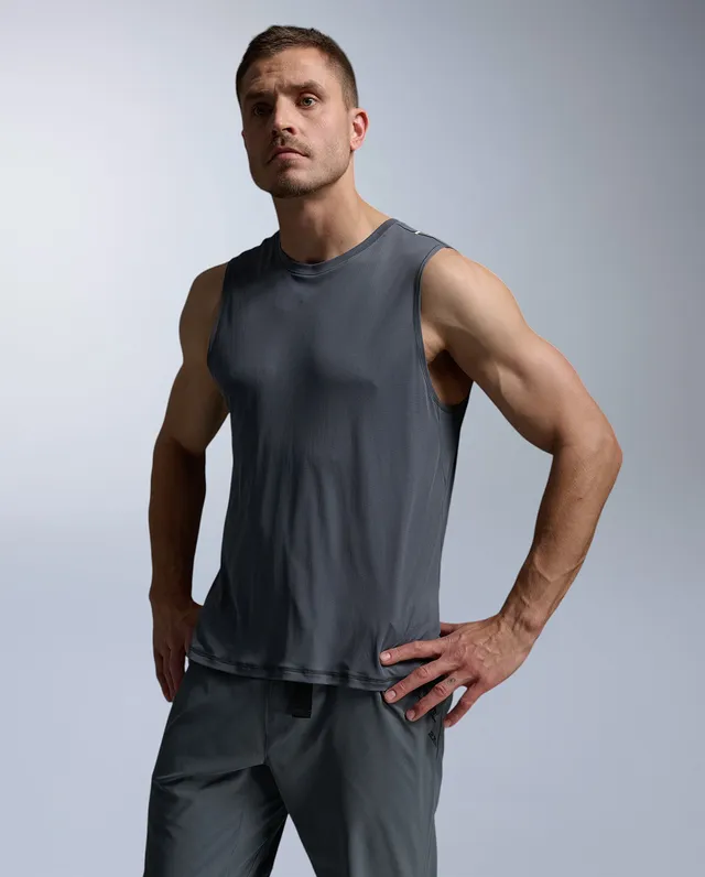 2xu-aero-trail-tank-tanktop-herren-turbulence-black-uv-schutz image 1