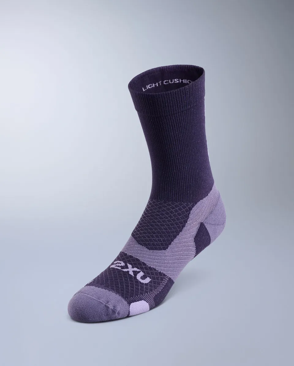 2xu-vectr-light-cushion-crew-socks-lila-socken image 1