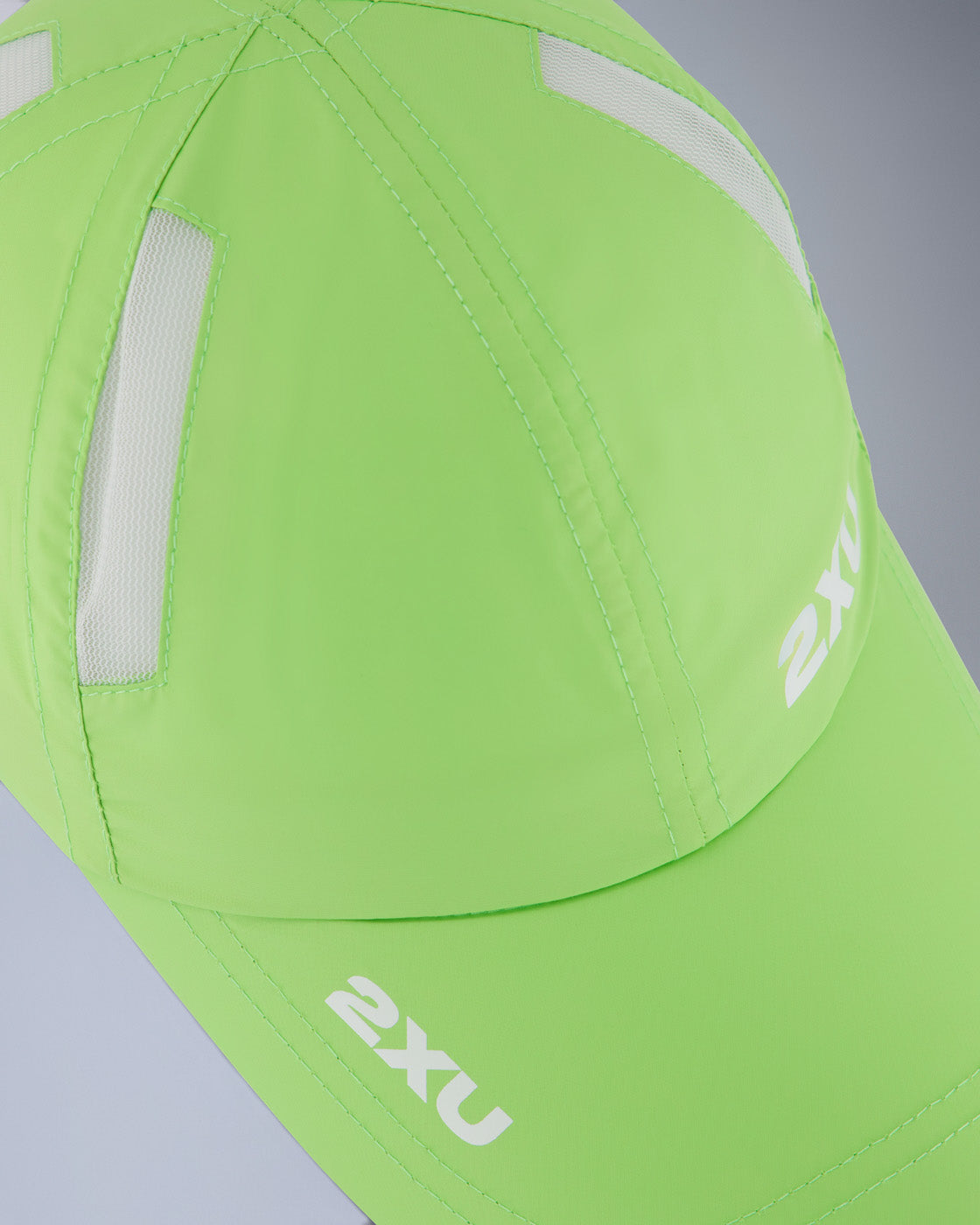 2xu-aero-run-cap-laufcap-lime-zest-white image 4