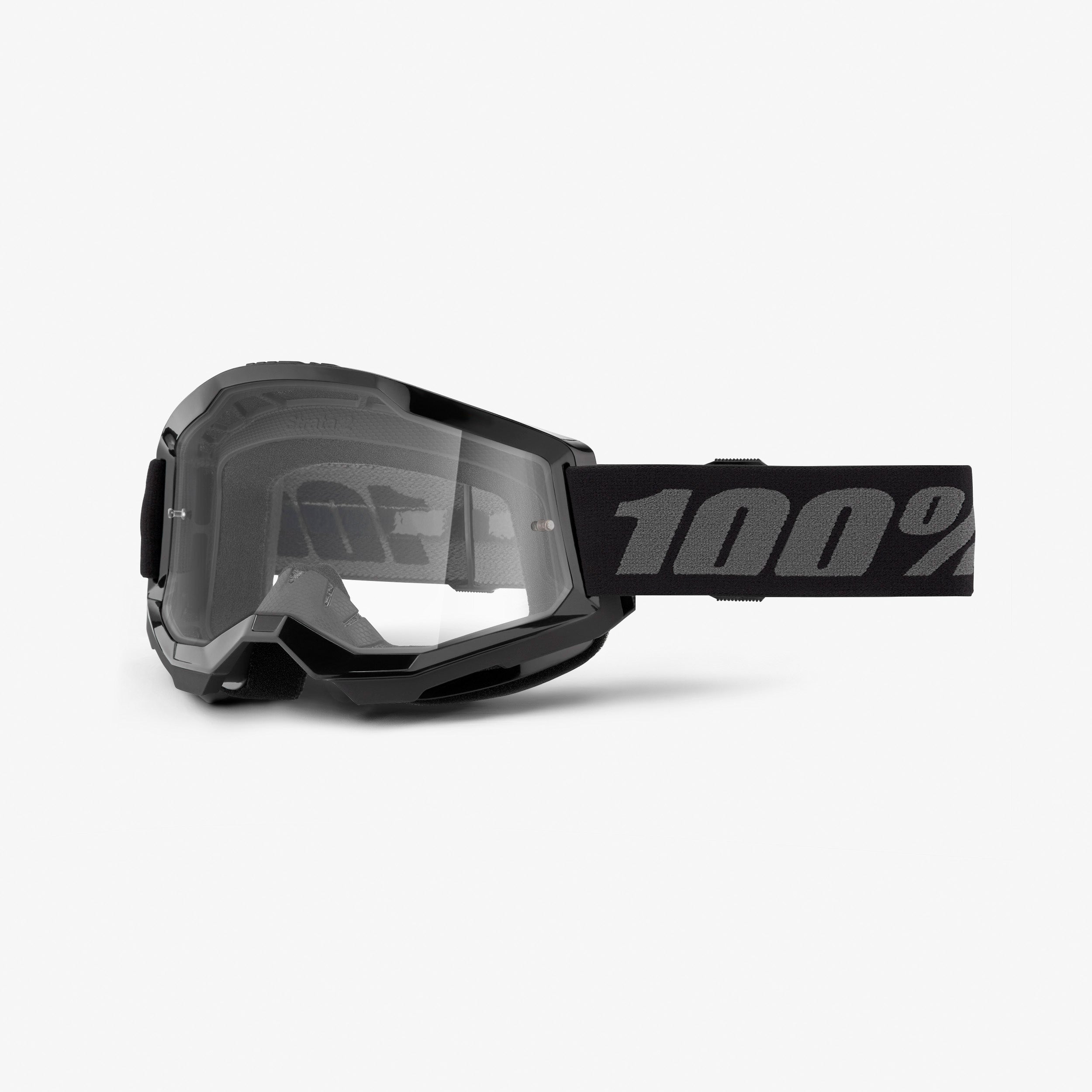 100-strata-2-goggle-schwarz-mtb-brille-clear image 2