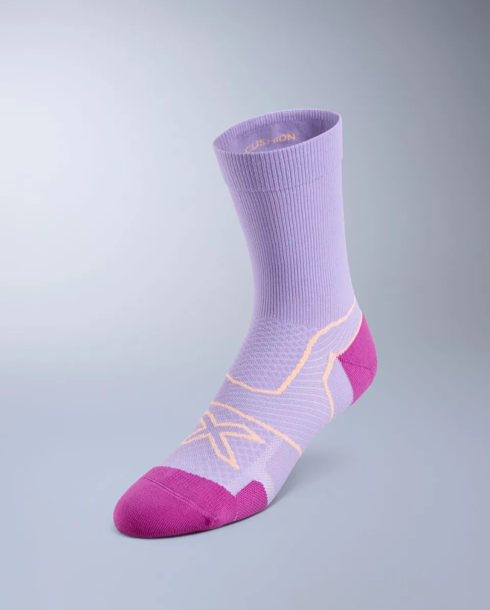 2xu-vectr-cushion-crew-socks-kompression-lavender image 1