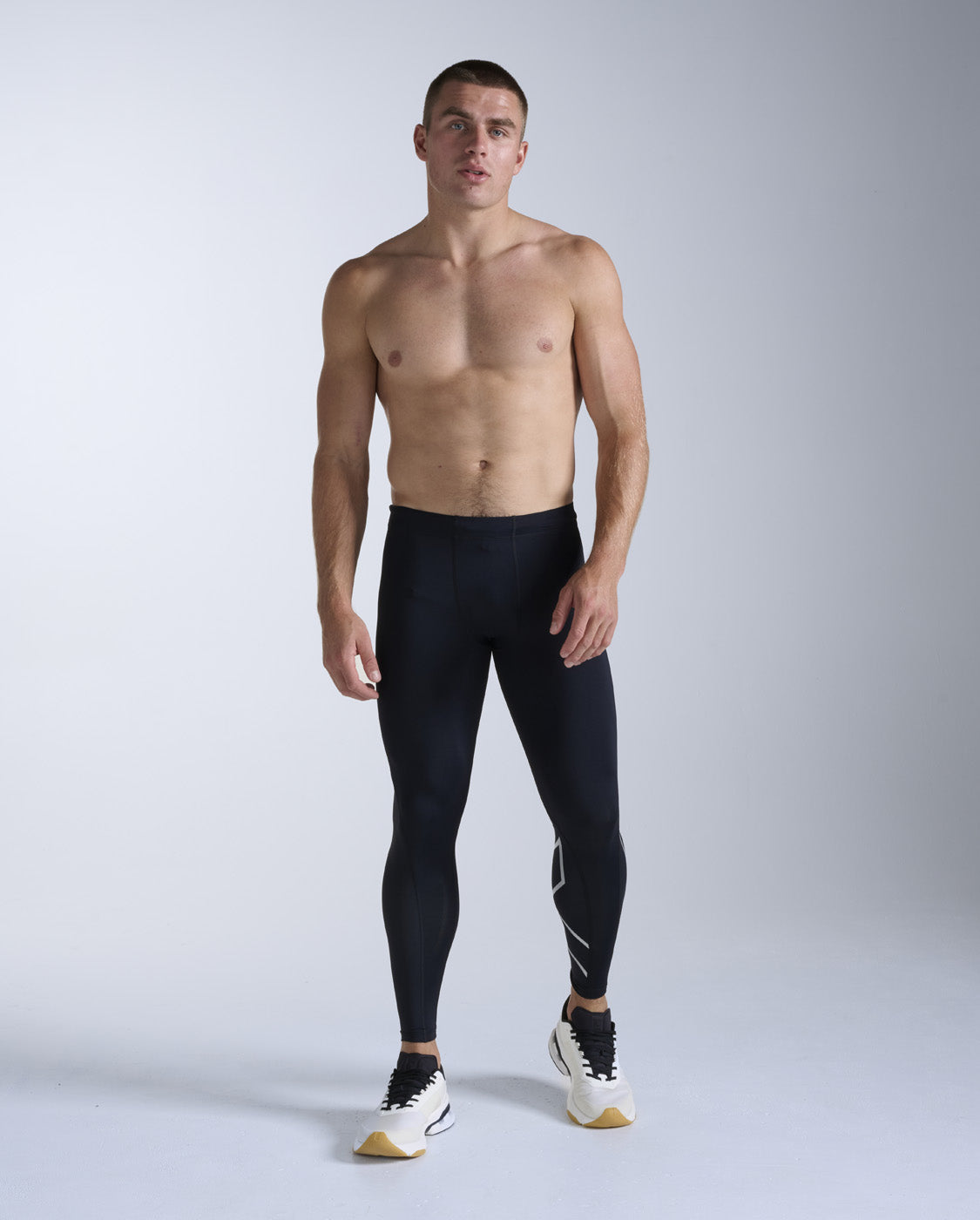 2xu-core-compression-tights-herren-black-silver-lauftights image 3