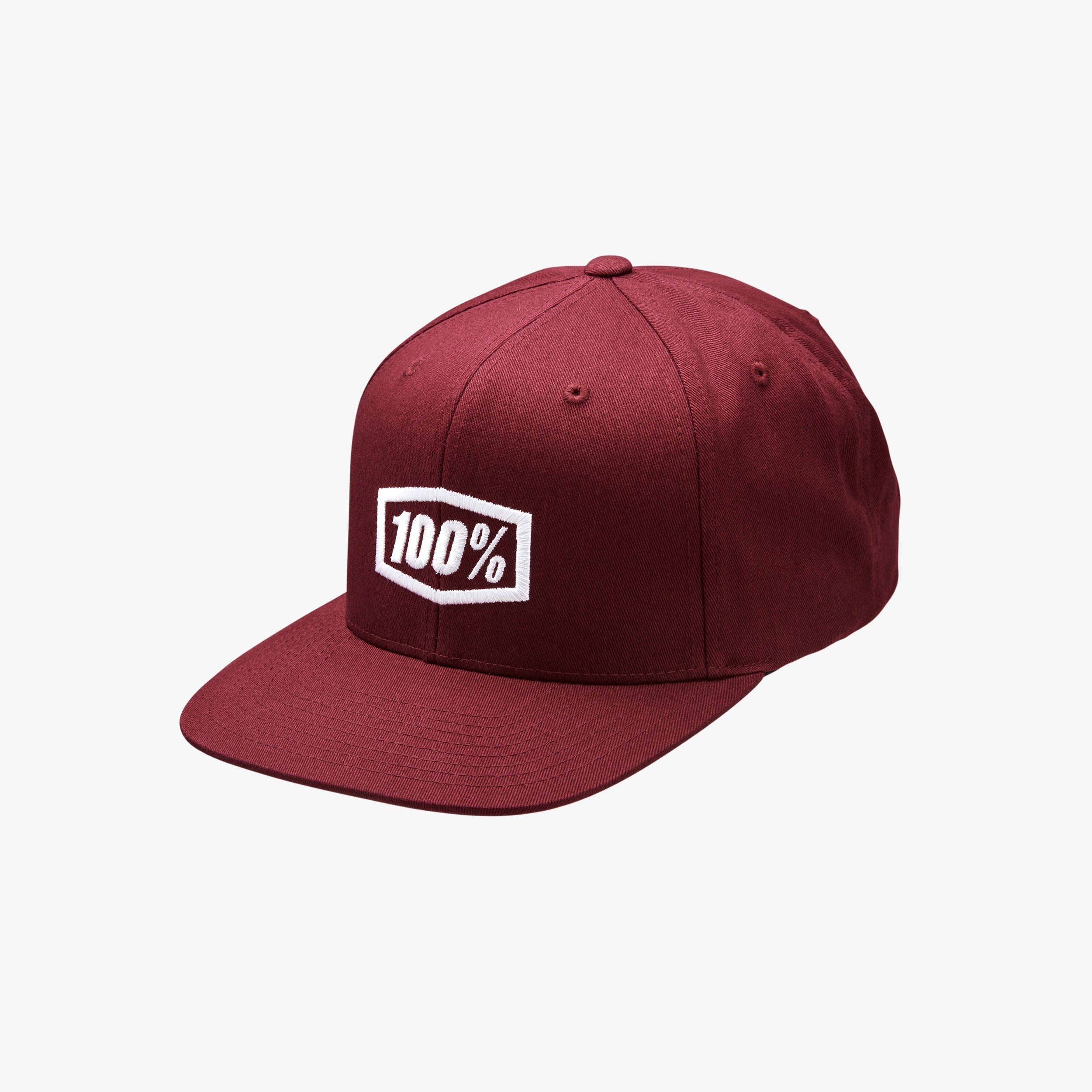 100-icon-snapback-cap-bordeaux-verstellbar image 1