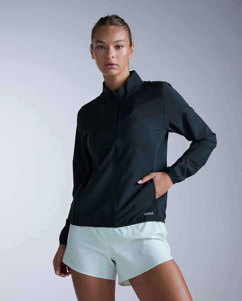 2xu-aero-jacket-damen-black-wasserabweisende-laufjacke image 1