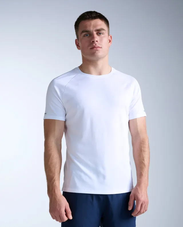 2xu-aero-tee-laufshirt-herren-white-silver-atmungsaktiv image 1