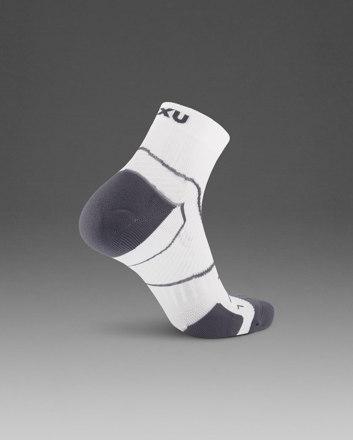 2xu-vectr-cushion-1-4-crew-socken-white-kompression image 3