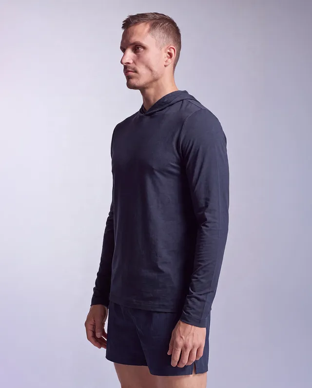 2xu-motion-long-sleeve-hoodie-herren-midnight-kapuze image 1