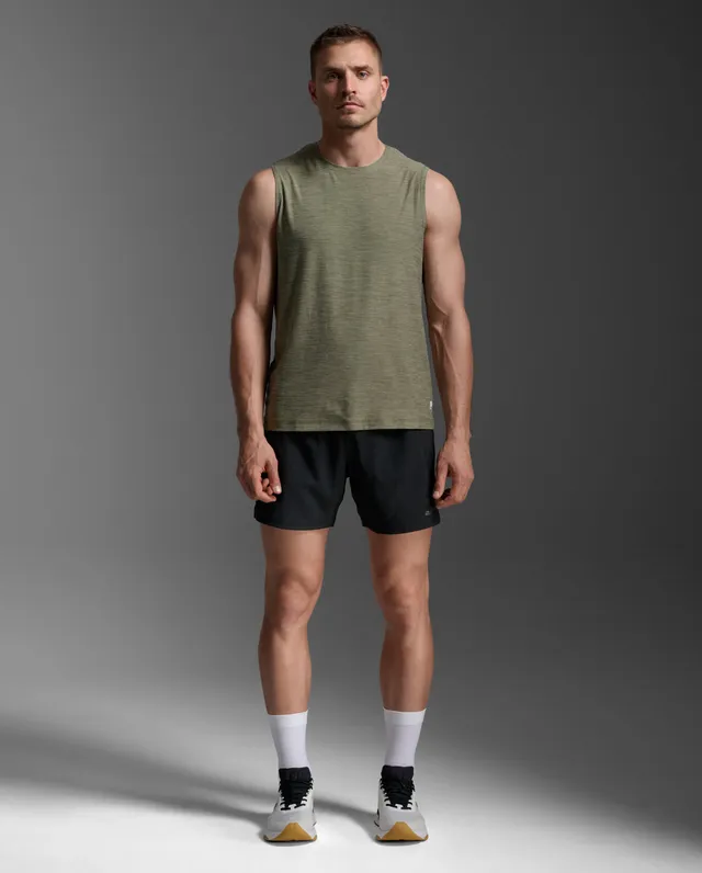 2xu-signature-tank-top-herren-hunter-green-jersey image 1