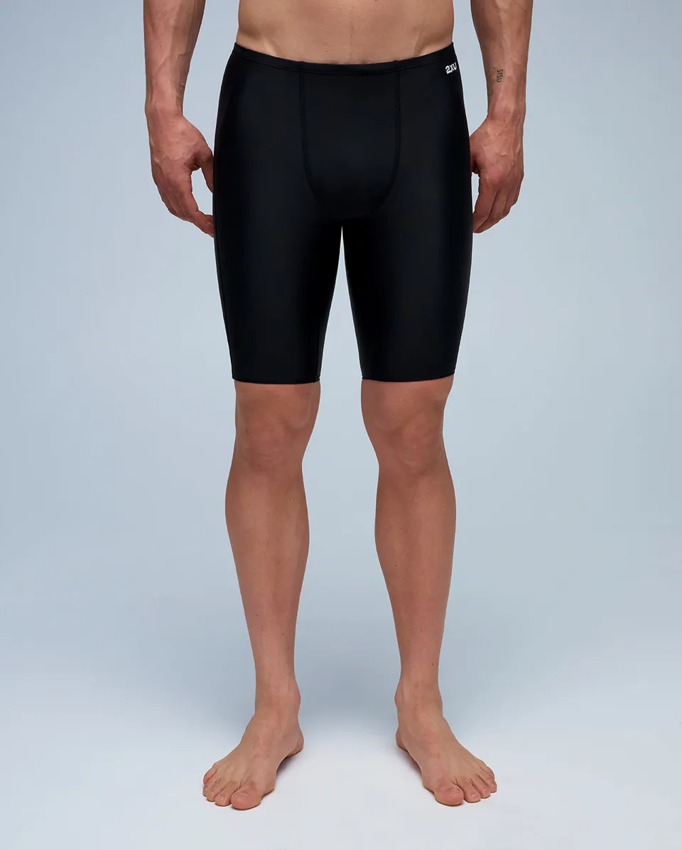 2xu-propel-jammer-schwimmhose-black-white-uv-schutz image 1
