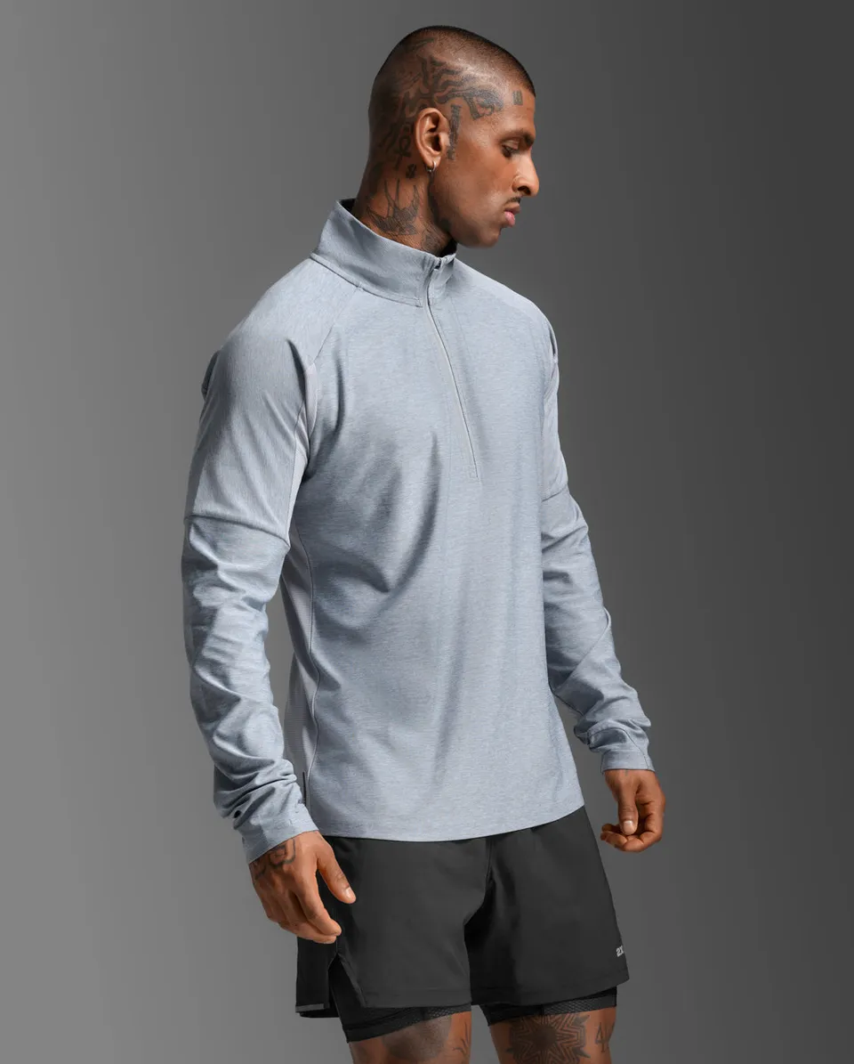 2xu-aero-1-2-zip-laufshirt-herren-weathervane-langarm image 1