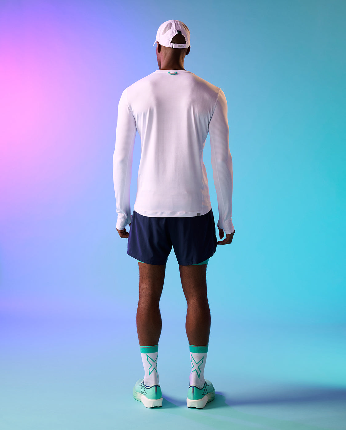 2xu-ignition-grid-base-layer-herren-white-metro-mint-thermo image 8