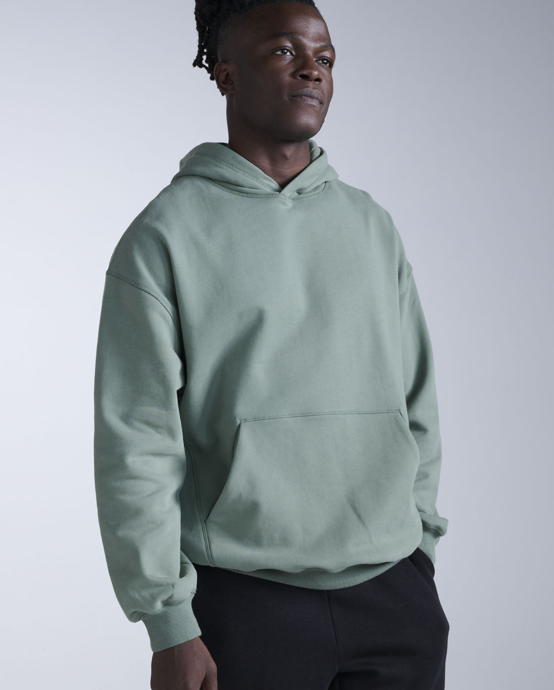 2xu-ez-hoodie-unisex-gr-n-bio-baumwolle-oversize image 2