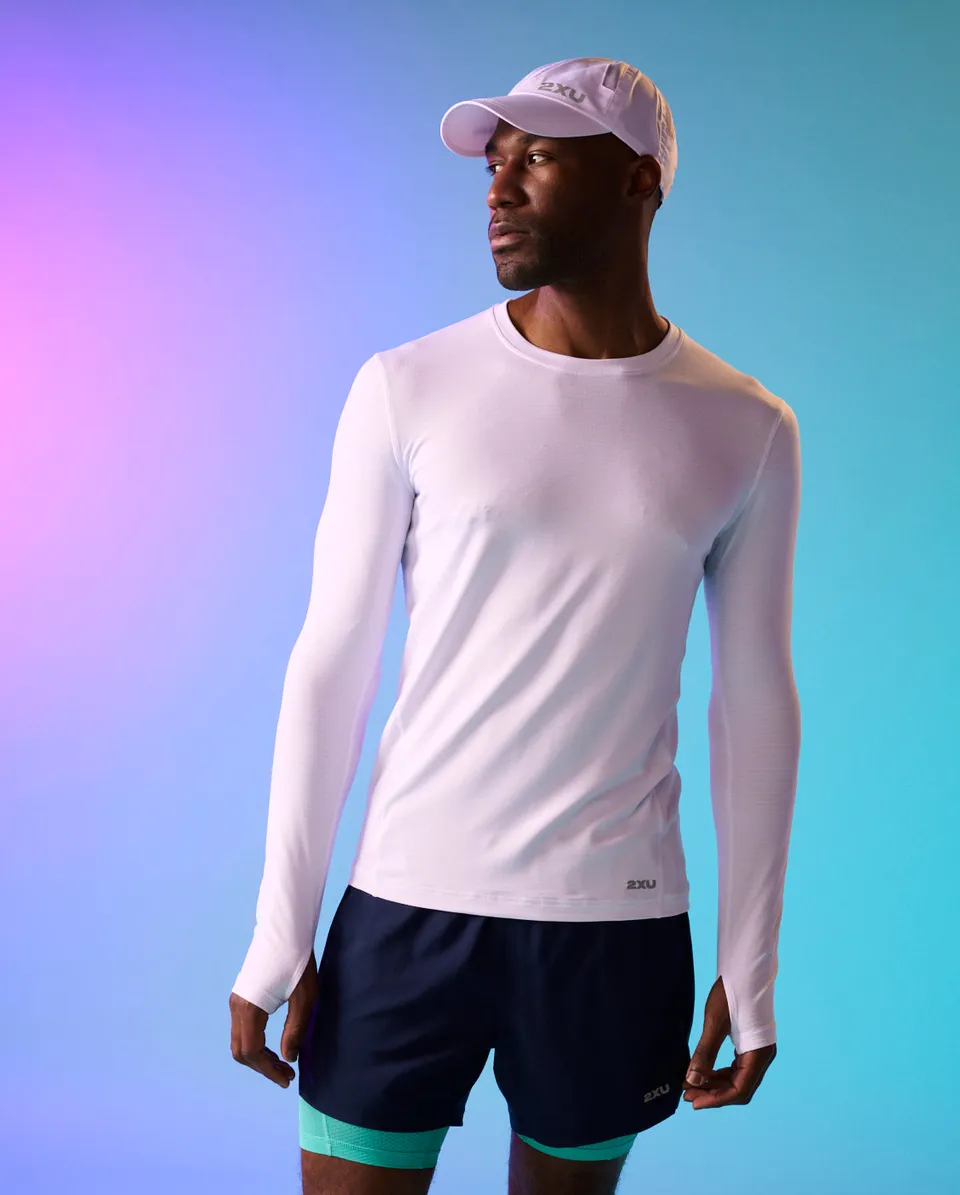 2xu-ignition-grid-base-layer-herren-white-metro-mint-thermo image 1