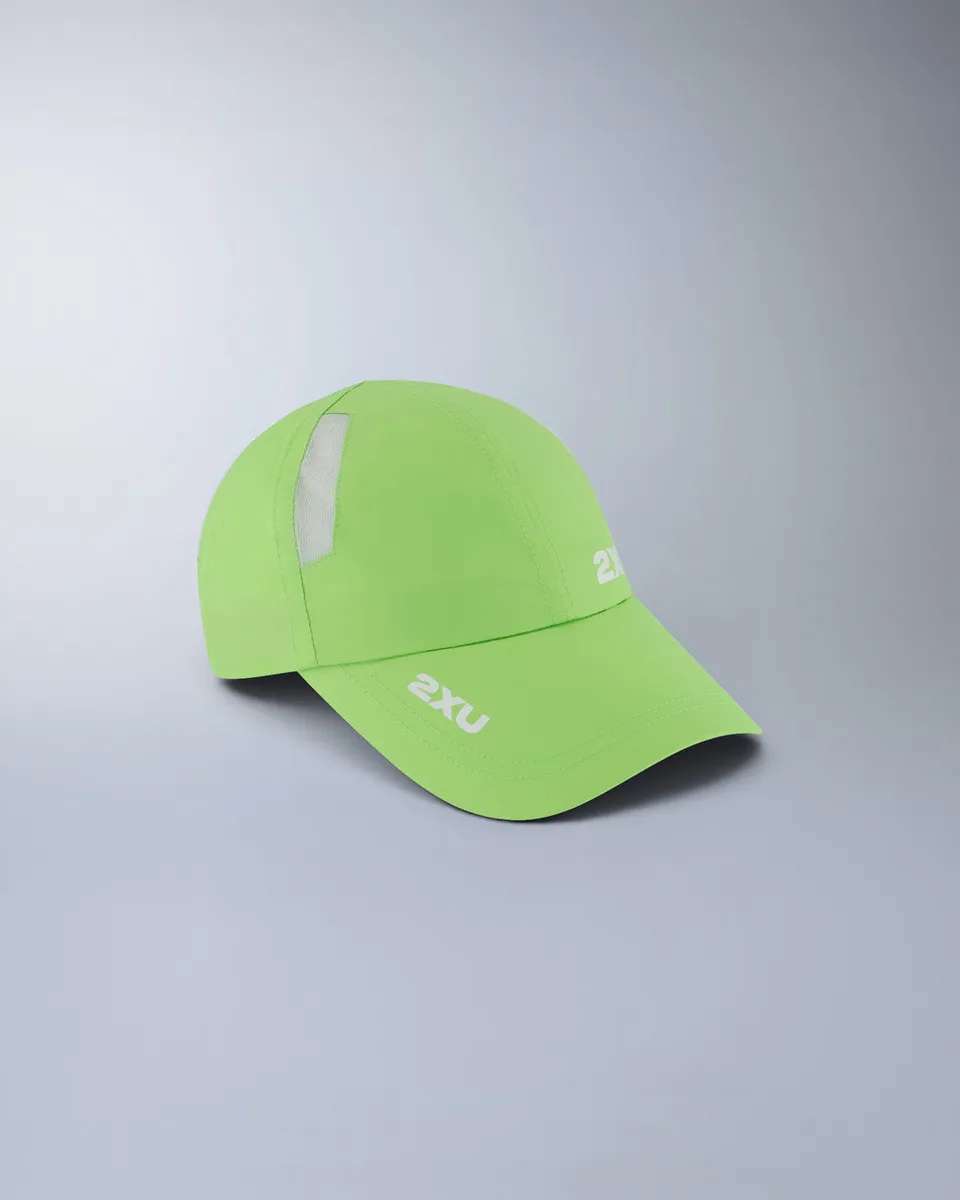 2xu-aero-run-cap-laufcap-lime-zest-white image 1
