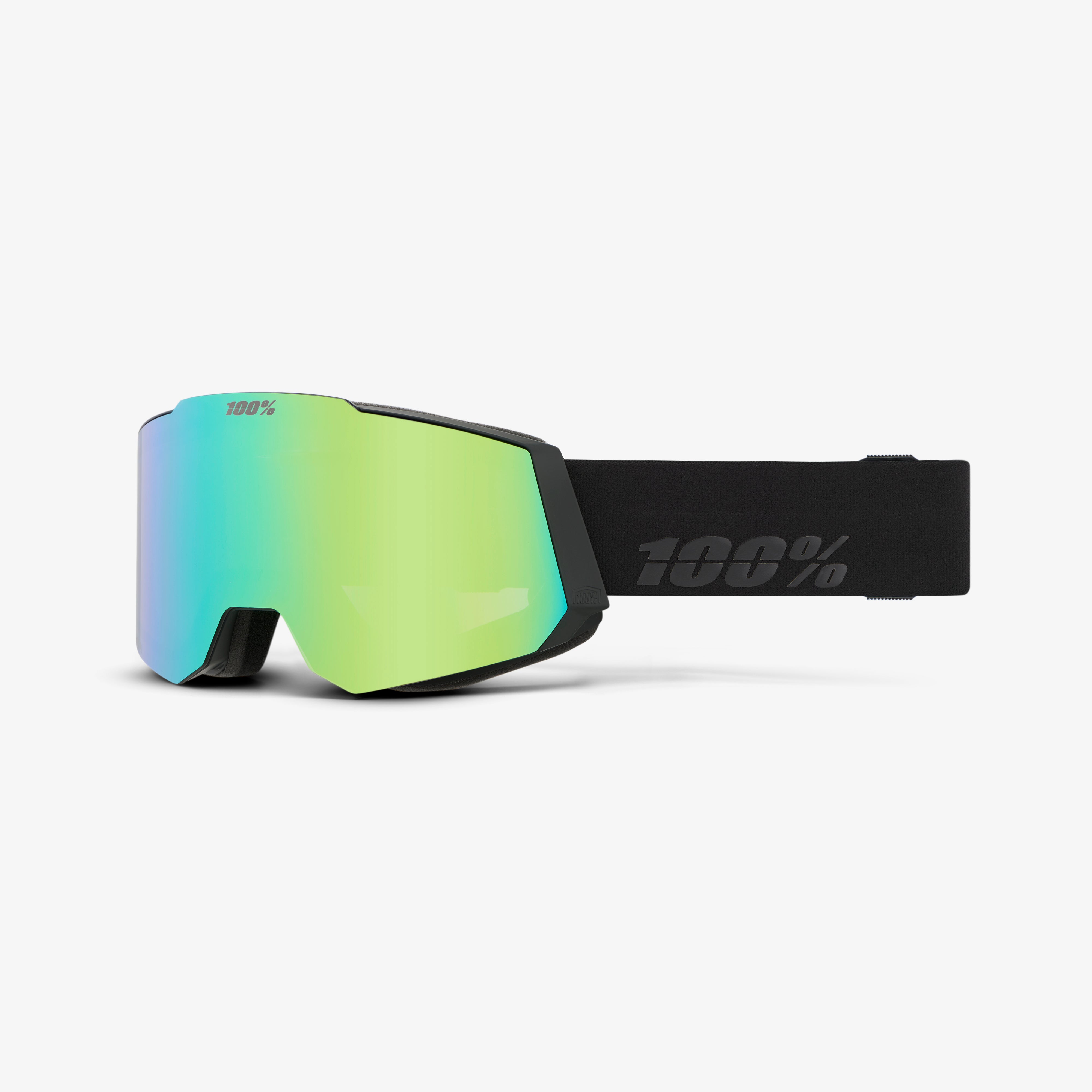 100-snowcraft-hiper-skibrille-black-green-regular-fit image 1