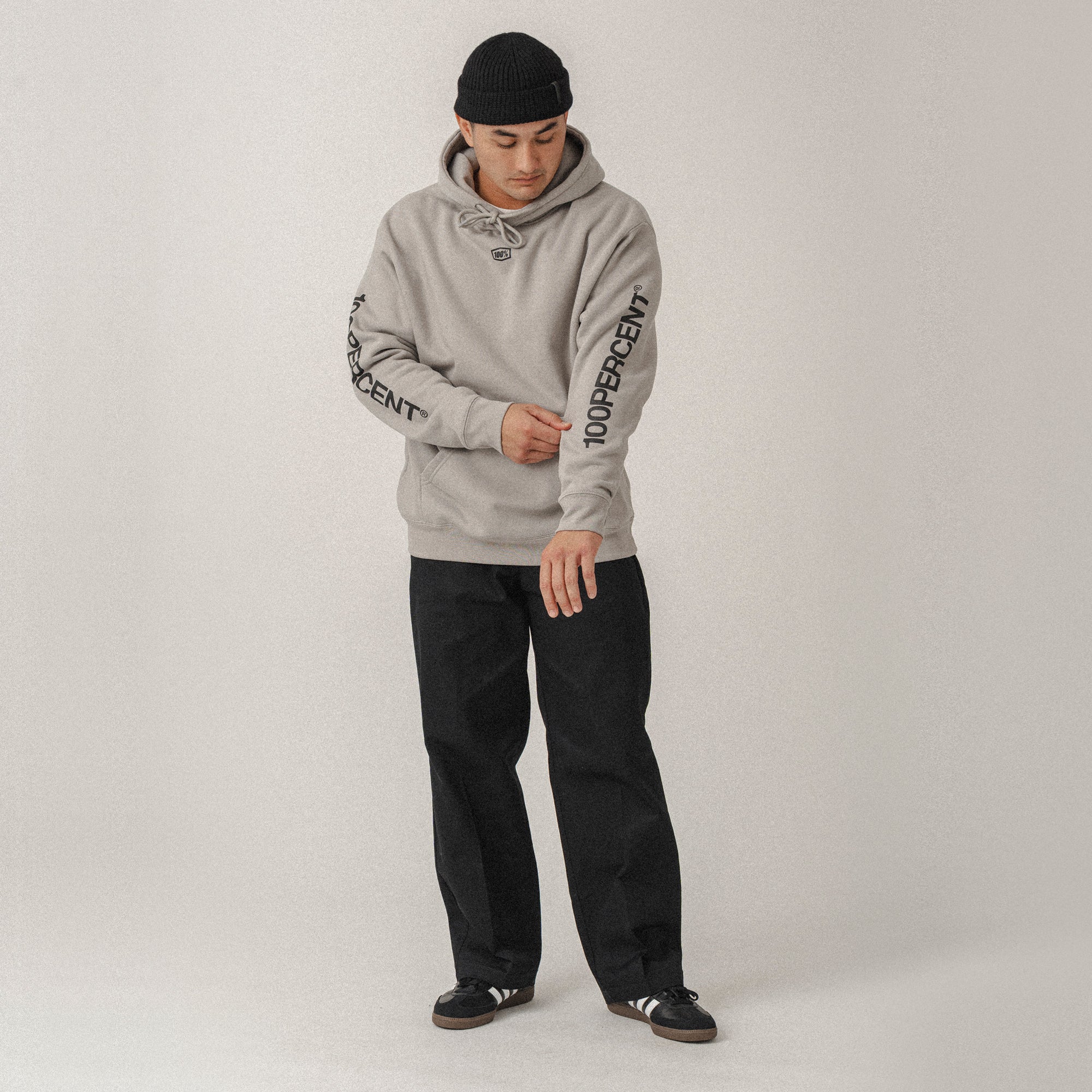 100-roots-pullover-hoodie-fleece-stone-unisex image 2