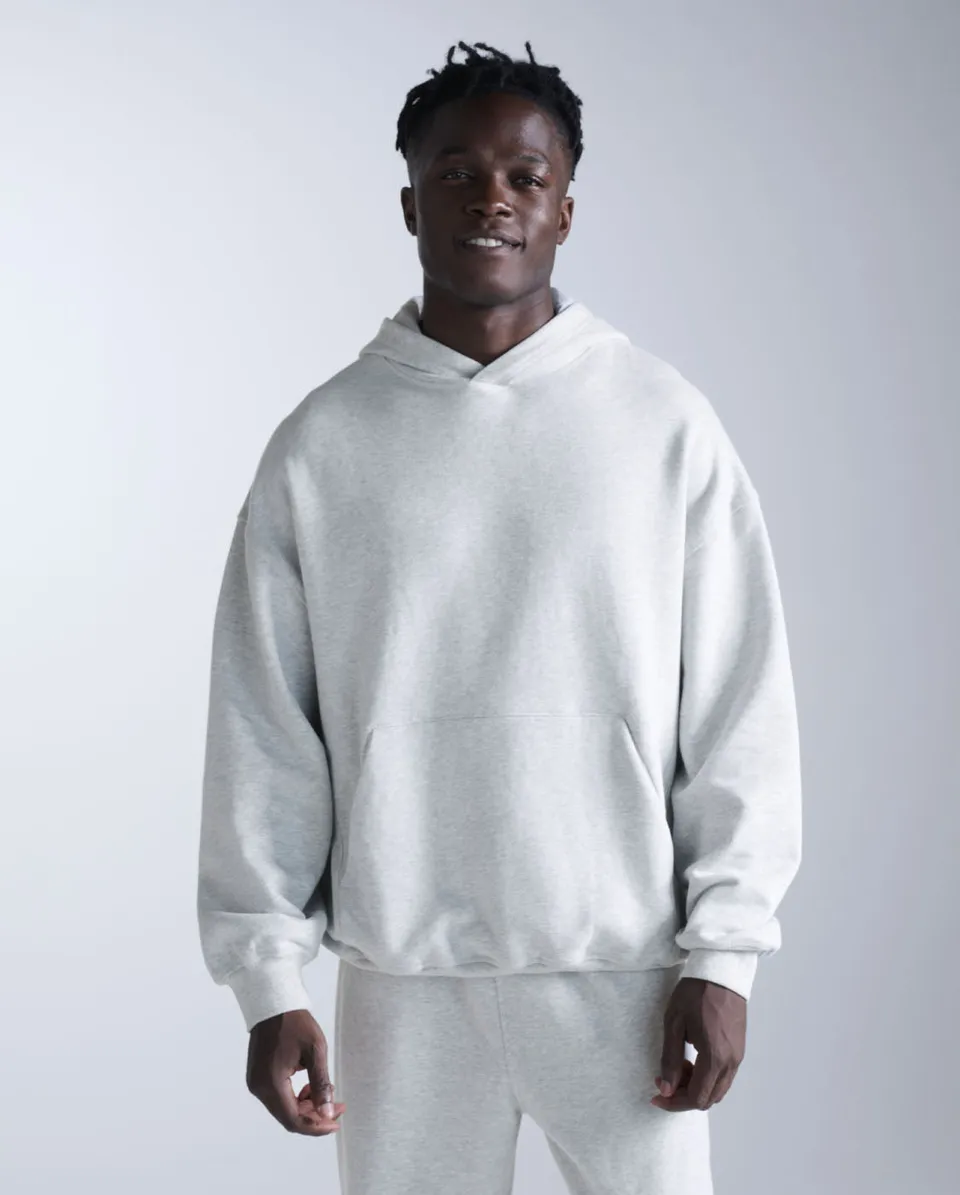 2xu-ez-oversized-organic-cotton-hoodie-grey-marle image 1